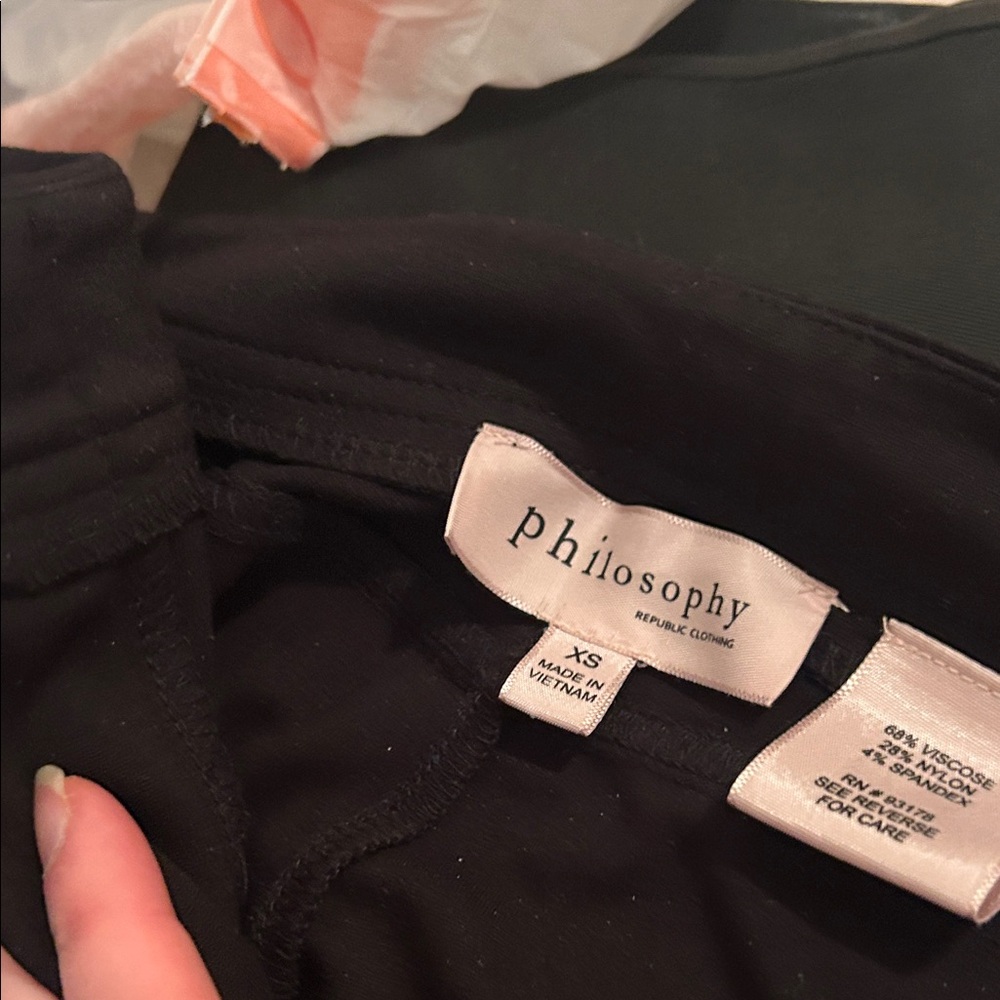 Philosophy Elegant Black Trousers